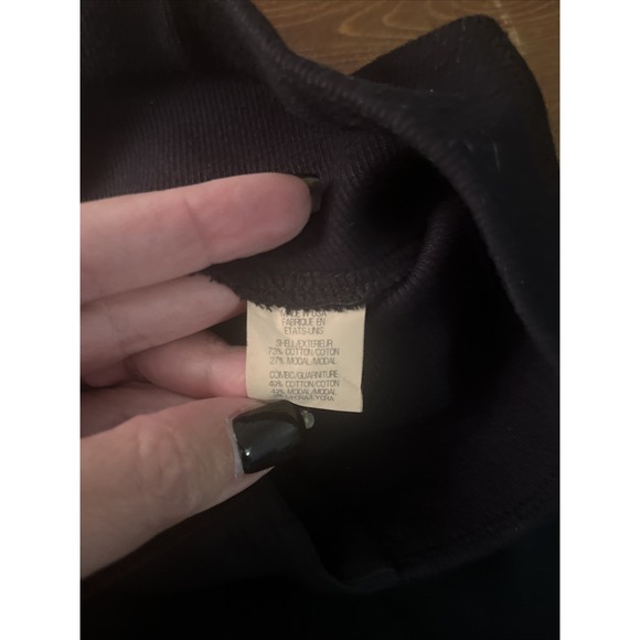 HELMUT LANG WOMENS BLACK COTTON MODAL BLEND CUFFED ELASTIC SHORTS Size 6 - Picture 8 of 12